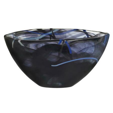 KOSTA BODA 6.25 in. Contrast Bowl - Black 7050510